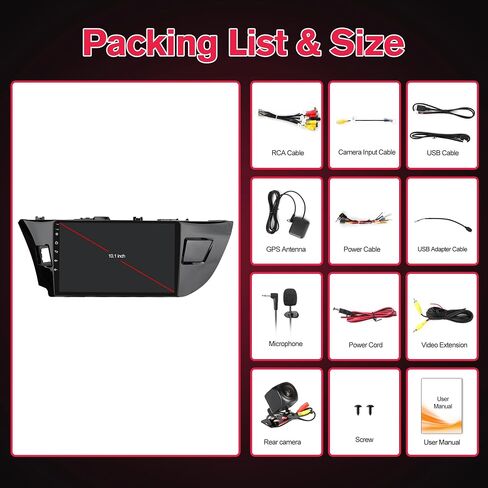 Car Radio Stereo for Toyota Corolla 2014 2015 2016 in Kuwait