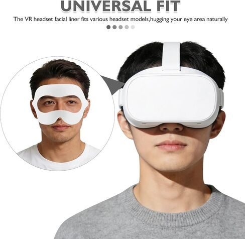 Disposable VR Mask 50Pcs Nonwoven Sweat Absorbing Liners Universal for Gaming Headsets in Saudi Arabia