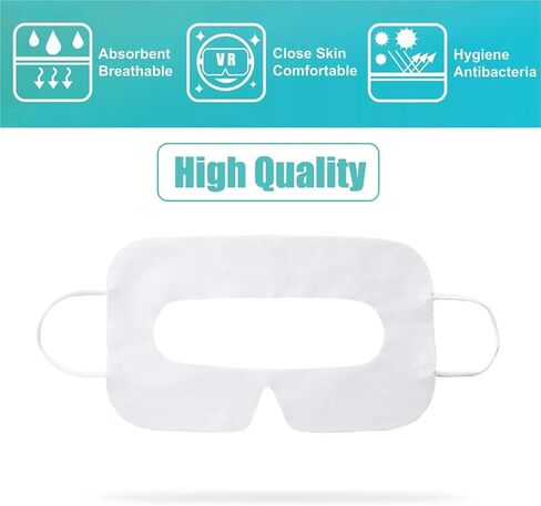 Disposable VR Mask 100-Pack Universal Disposable VR Eye Mask for Quest 3/Pico 4/PSVR2, Sweat Breathable Cover in Saudi Arabia