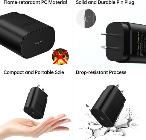 25W Super Fast Charger USB Type C Wall/Car Charger Combo Kit PD PPS in Saudi Arabia