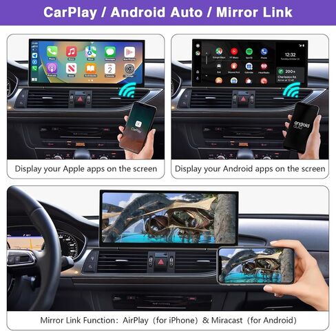 2026 شاشة CarPlay Android Auto مقاس 12.3 بوصة لسيارة Audi A6 A7 in Kuwait