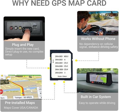 Latest GPS Navigation SD Card BHP166EZ1T Fits for 3 6 CX-3 CX-5 CX-9 MX-5 in Kuwait