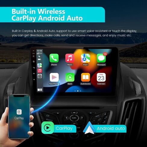 Android 13 Car Radio for Ford Escape 2013-2016 with Reverse Camera in Kuwait