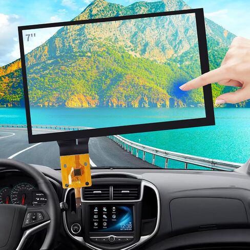 TsuperU 7" Touch Screen Digitizer Replacement for Chevy Malibu Camaro Colorado Sonic Equinox Cruze Trailblazer Trax Traverse 2017-2019 MYLINK Radio Screen, Touchscreen Navigation System LA070WV6-SD01 in Saudi Arabia