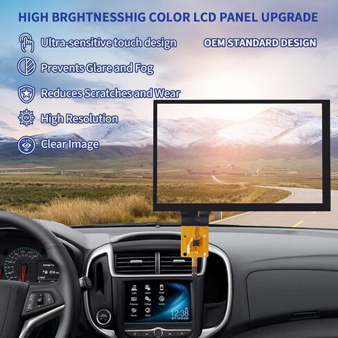 TsuperU 7" Touch Screen Digitizer Replacement for Chevy Malibu Camaro Colorado Sonic Equinox Cruze Trailblazer Trax Traverse 2017-2019 MYLINK Radio Screen, Touchscreen Navigation System LA070WV6-SD01 in Saudi Arabia