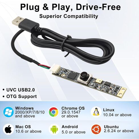 SVPRO 16MP Autofocus USB Camera Module with Microphone, UVC Webcam Board in Saudi Arabia