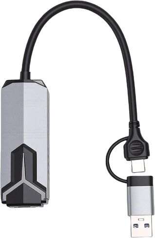 5G Ethernet Adapter High Speed Transfer for 10 11 USB C Type C to RJ45 Network Adapter Aluminum Alloy 1 Unit in Saudi Arabia
