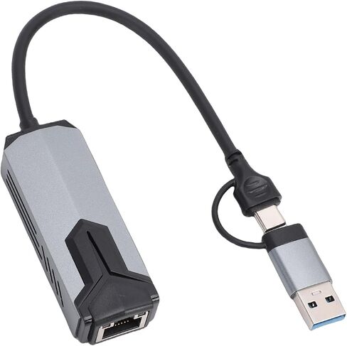 USB C to RJ45 Ethernet Adapter 5G Fast Connection for 10 11 and OS X Devices Aluminum Alloy 1 Piece in Kuwait
