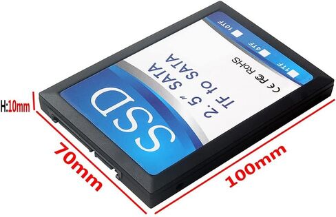 TF to SATA Adapter Card with Micro-SD Support, Hot Plug No Driver in Kuwait
