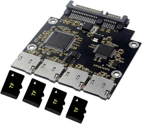 TF to SATA Adapter Card with Micro-SD Support, Hot Plug No Driver in Kuwait