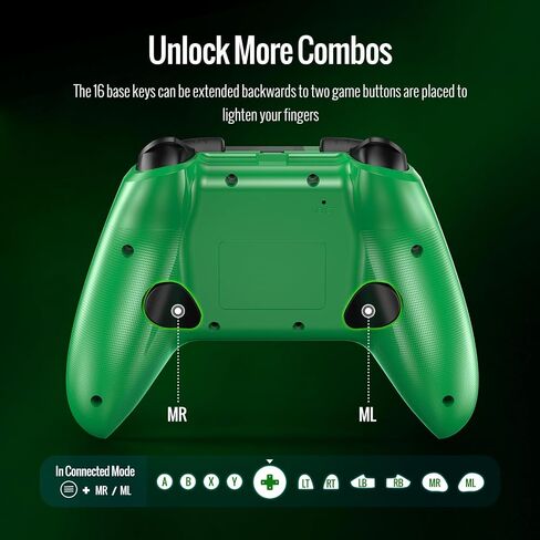 BETMI Wireless Controller Compatible with Xbox|PC (Green/Black) in Saudi Arabia