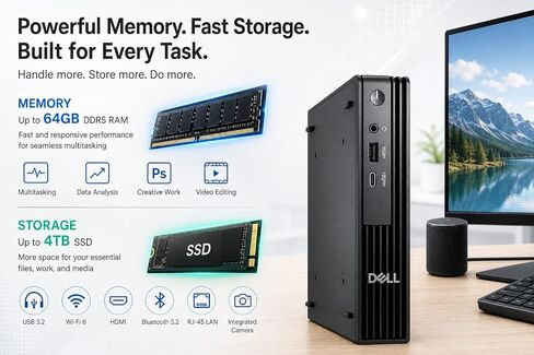 Customized Dell OptiPlex Mini Desktop, Made with Pro Micro QCM1250 in Kuwait