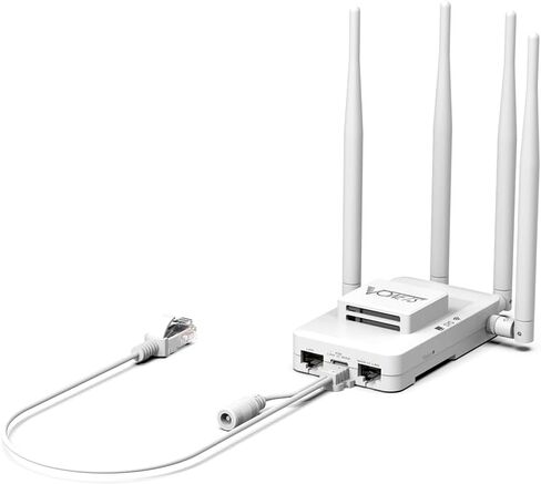 VONETS VAR1800-H Industrial Gigabit WiFi Bridge, 5.8GHz 1800Mbps, 12-48V Wide Voltage, PoE Support, 3 x Gigabit Ethernet Ports, Point to Point WiFi Bridge for IP Camera/PLC/Access Control in Saudi Arabia