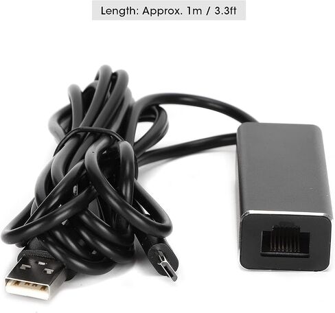 Micro USB to RJ45 Ethernet Adapter HighSpeed 10/100Mbps for Streaming TV Sticks Durable Aluminum and ABS Construction in Saudi Arabia