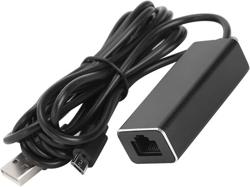 Micro USB to RJ45 Ethernet Adapter, Durable and Reliable, Fast Internet Access for TV Sticks, Aluminum Alloy, 1m in Kuwait
