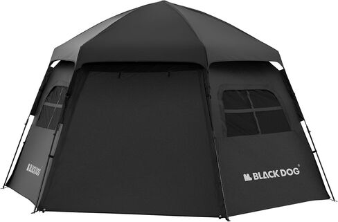 BLACKDOG Blackout Hexagon Camping Tent with Rainfly, Instant Cabin Tent in Kuwait