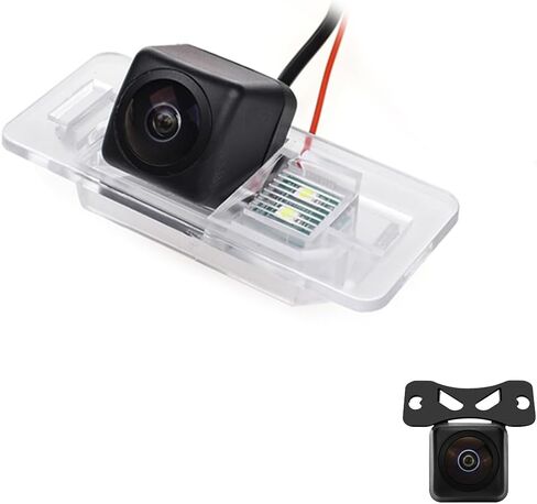 AHD 1080P/CVBS Car Rear/Front View Camera Fisheye Lens License Plate Camera with RCA Cable & Vehicle Camera for BMW 3 E46 E90 E91 E92 5 E39 E60 E61 X5 E53 E70 & 170° Wide-angle HD Backup Camera in Kuwait