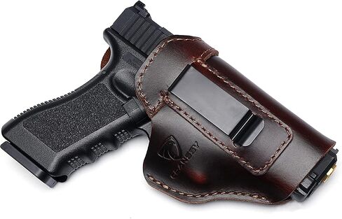 Genuine Leather IWB Holster for Concealed Carry Fits Glock 19 23 43X 48, Taurus G3C G2C, M&P Shield 9mm, P365X Macro and etc in Kuwait