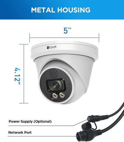 4COVR 12MP PoE Dome Security Camera, Wired Surveillance, LY97KAAMA-1 in Kuwait
