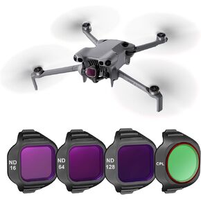 STARTRC ND/CPL Filter Set for DJI Mini 5 Pro Accessories, 4 Pack Filters ND8/32/128/CPL Mini 5 Pro Drone Lens Filters, Multi Coated HD Optical Glass in Saudi Arabia