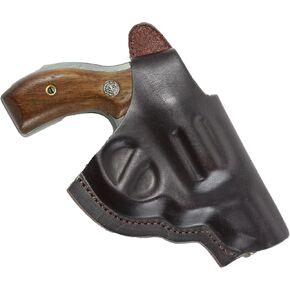 حافظة مسدس جلدية من BELEON - حافظة خاصة OWB Most .38 - تناسب Ruger LCR، LCRx، SP101 | إس آند دبليو بودي جارد 38 خاص، إم آند بي 340 | الثور 85، 605، 856 وغيرها من المسدسات ذات الأنف الأفطس in Kuwait