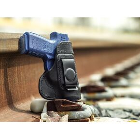 OUTBAGS USA LS3 Full Grain Heavy Leather IWB Holster for Kahr PM9 9mm - Concealed Carry Gun Holster Handcrafted in USA in Kuwait