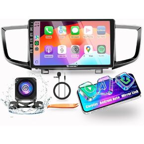 for Honda Pilot Ridgeline 2016-2022 Car CarPlay Android Auto Navigation Stereo GPS Radio Reverse Camera Display 10" IPS Touchscreen Headunit Tablet Pad Media Player, if Applicable Quad Core 2G+64G in Kuwait