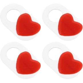 Heart Laptop Camera Cover Slider 4pcs ABS Privacy Protection in Saudi Arabia