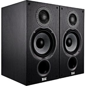 ELAC Debut 2.0 B6.2 Bookshelf Speakers, Black (Pair) - 1" Cloth Dome Tweeter & 6.5" Aramid Fiber Woofer - 2-Way Bass Reflex - Up to 35,000 Hz Response in Kuwait