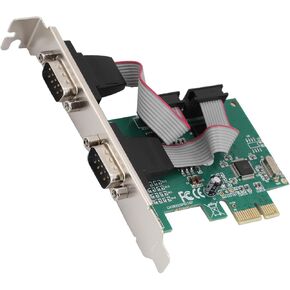 Cocoarm PCIe Serial Port Card, Dual Rs-232 Ports, 115200bps in Kuwait