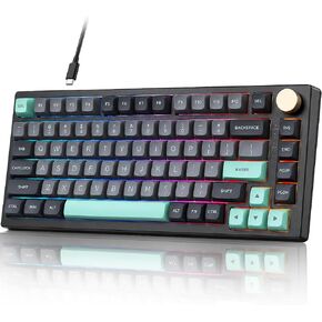 VGN N75 Wired 75% Compact Mechanical RGB Gaming Keyboard with Media Knob in Kuwait