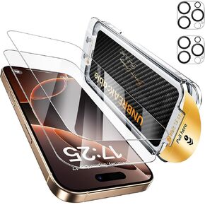 UNBREAKcable 2+2 Pack Screen Protector for iPhone 16 Pro Max with Lens in Kuwait