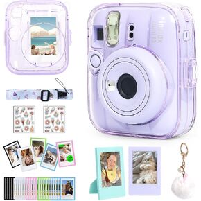 Mini 13 Clear Case for Fujifilm Instax Mini 13 Camera, Clear Purple in Saudi Arabia