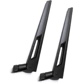 10dBi Tri-Band Adjustable External WiFi Antenna Pair | RP-SMA Black/Black in Kuwait