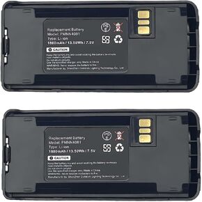 2 Pack PMNN4476A 7.5V Radio Battery for CP185 CP1200 CP1300 CP1660 EP350, Replacement PMNN4081 PMNN4080 PMNN4082 PMNN4404 with Belt Clip in Saudi Arabia