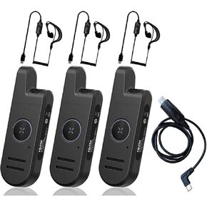 Radtel RT13 Super Mini Walkie Talkie Rechargeable, VOX Handsfree,Two Way Radio FRS Business Radio for Restaurants Hair Salons Hotels (3 Pack) in Saudi Arabia