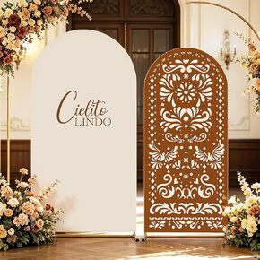 غطاء خلفية قوس Cielito Lindo، HYMENEX بطول 6 أقدام و7.2 قدم غطاء خلفية قوس مكسيكي لتزيين حفلات Cielito Lindo المكسيكية Talavera لوازم حفلات الزفاف وحفلات استقبال المولود الجديد in Kuwait