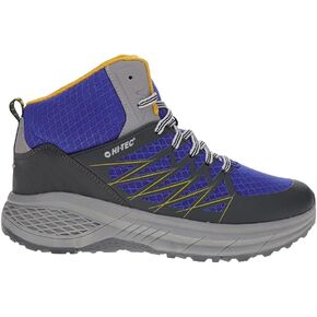 HI-TEC Mens Demolisher Mid Hiking Hiking Casual Boots Ankle - Black, Blue in Kuwait
