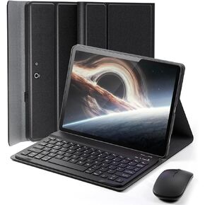 TUNKARMOR Case Keyboard for Microsoft Surface Pro 11/10/9 13.1 inch - Mouse and Magnetically Keyboard, Slim Case with Pen Holder, Auto Sleep/Wake (Black, 13' Inch-Pro 11/10/9) in Kuwait