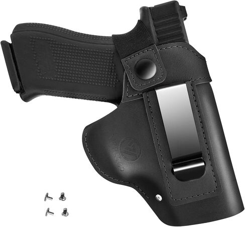 IWB Leather Holster Fits Glock 17/19/43X Concealed Carry for Right Hand Use in Kuwait