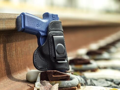 OUTBAGS USA LS3 Full Grain Heavy Leather IWB Holster for Kahr PM9 9mm - Concealed Carry Gun Holster Handcrafted in USA in Kuwait