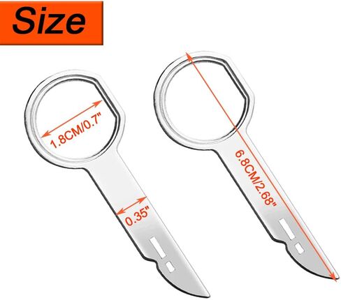 Radio Removal Tool key Set for Ford, Volkswagen, Audi, and Mercedes, Car CD DVD Host Key Disassembly Tool 4PCS in Saudi Arabia