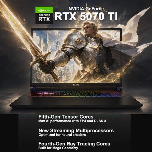 iCarp Customized Laptop Made with MSI Vector 16 Gaming Laptop 16" WUXGA 144Hz Intel Ultra 7 255HX 20-core 16GB/32GB/64GB DDR5 512GB/1TB/2TB/4TB GeForce RTX 5070 ti (992 AI Tops) Backlit Win11 in Kuwait
