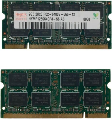 Hynix 2GB DDR2 800MHz PC2-6300 PC2-6400 DDR2 800 (200 PIN) SODIMM Laptop Memory in Saudi Arabia