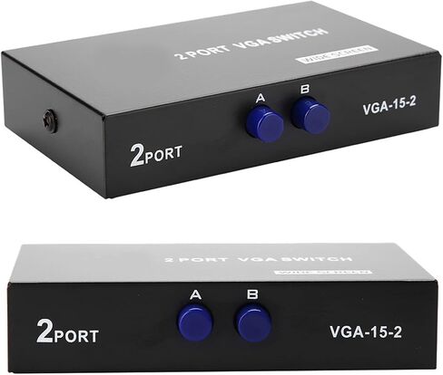 2-in-1 VGA Splitter for Data Sync to Two Monitors without Data Loss in Kuwait