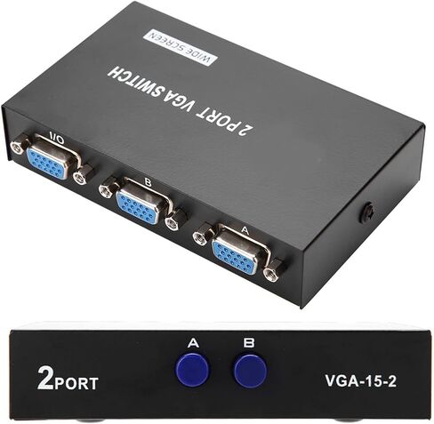 2-in-1 VGA Splitter for Data Sync to Two Monitors without Data Loss in Kuwait