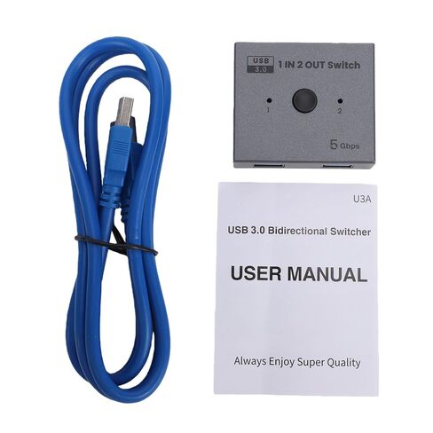 USB 3.0 Switcher for Keyboard Mouse Printer Card Reader, 5Gbps in Kuwait