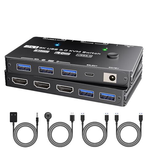 kvm Switch 1 Monitors 2 Computers 2 Port in Saudi Arabia