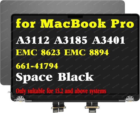 Replacement for MacBook Pro A3112 A3185 A3401 Screen Space Black in Kuwait