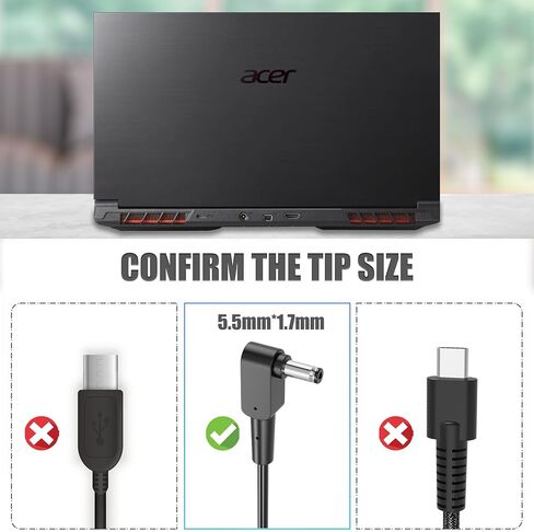 330W AC Charger for Acer Predator Helios 18 16 PH18-71 PH16-72 Neo 18 AI PHN18-72 Neo 16 PHN16-73 Helios 700 500 300 Triton 500 300 Nitro 17 16 15 A20-330P1A Laptop Power Adapter in Saudi Arabia